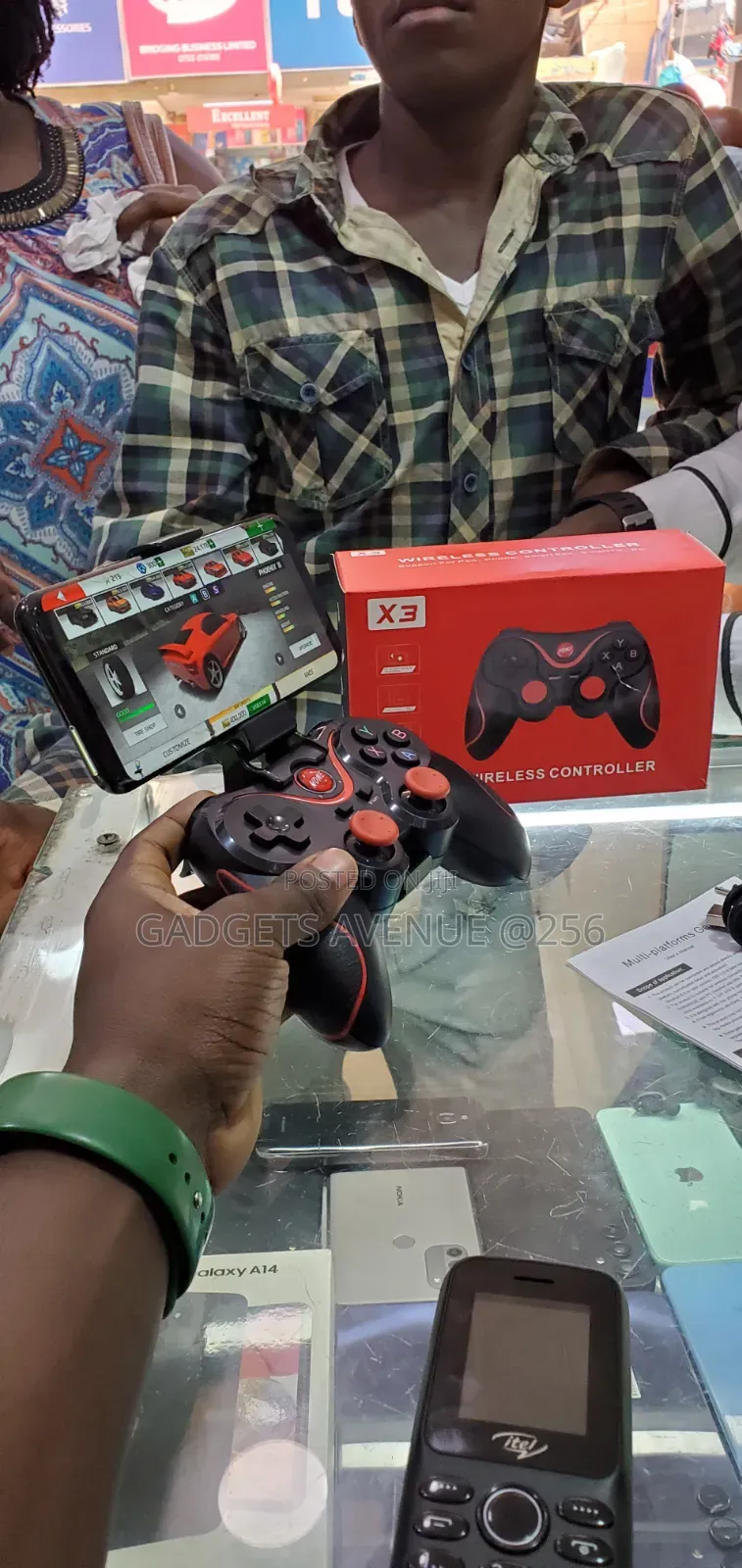 X3 Wireless Game Controller, Designed to With Multiplepc, Android