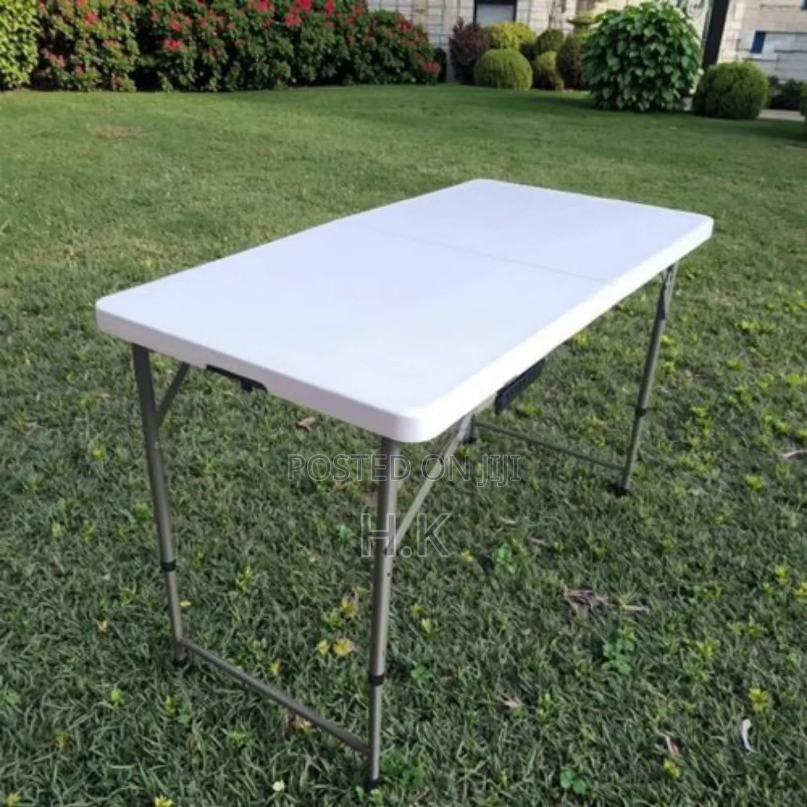 Picnic Plastic Foldable Table 120cm, Foldable Table - White