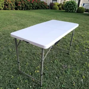 Picnic Plastic Foldable Table 120cm, Foldable Table - White
