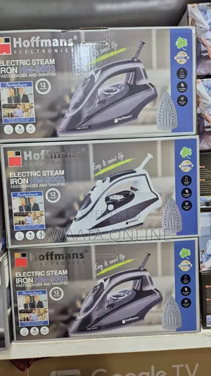 Hoffmans Electric Steam Flat Iron Hm-9003 White or Black