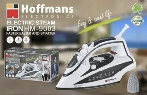 Hoffmans Electric Steam Flat Iron Hm-9003 White or Black