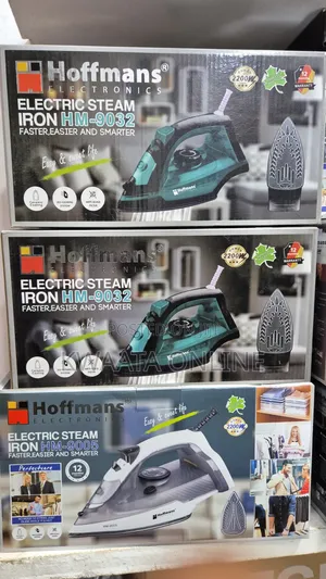 Hoffmans Electric Steam Flat Irons, Model Hm-9032 , Hm-9005