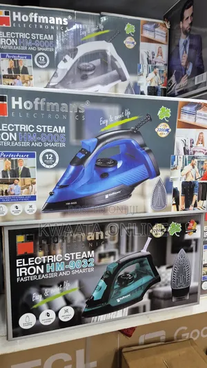 Hoffmans Electric Steam Flat Irons, Model Hm-9032 , Hm-9005