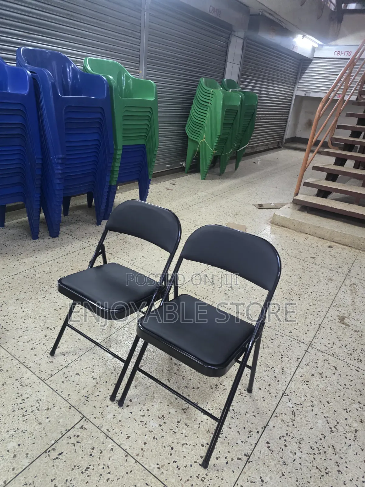Folding Leather Chair for Computer Rooms,Conference, Home Use Study