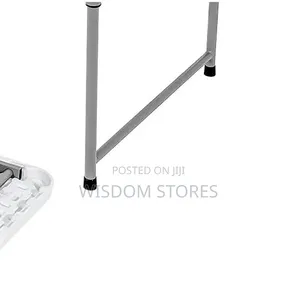 White Portable Folding Table With Carrying Handle for Camping Party
