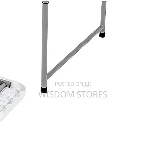 White Portable Folding Table With Carrying Handle for Camping Party