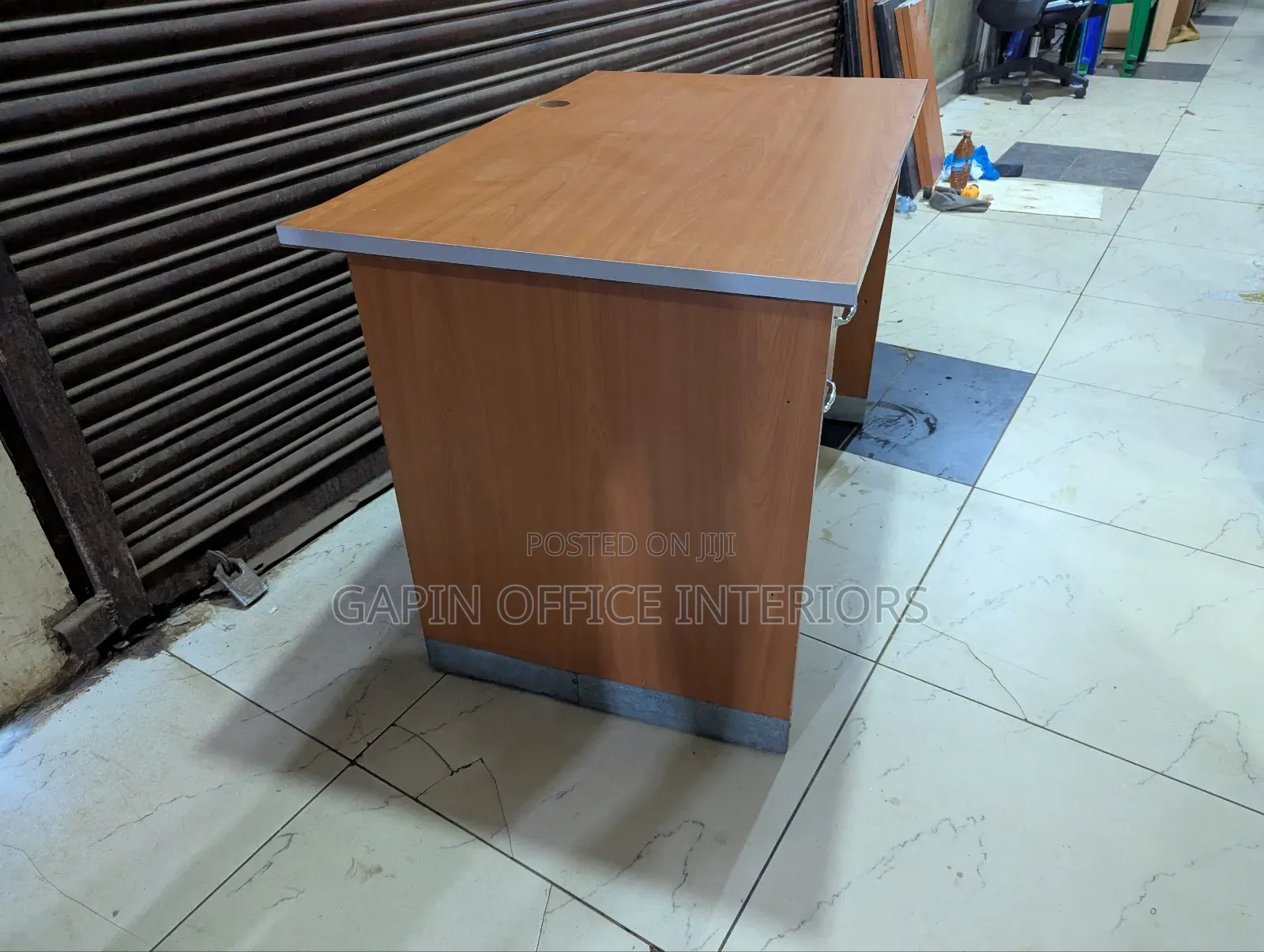 Second Hand Office Desk, 110cm // 1.1 Metres With Two Fixed Drawers