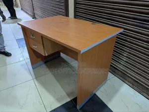 Second Hand Office Desk, 110cm // 1.1 Metres With Two Fixed Drawers