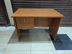 Second Hand Office Desk, 110cm // 1.1 Metres With Two Fixed Drawers