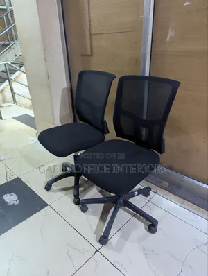Armrets- Free Mesh Back Chairs With Adjustable Height, Price for Each