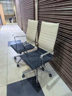 Refurbished Long Back Leather Made Chairs,. Price for One Piece
