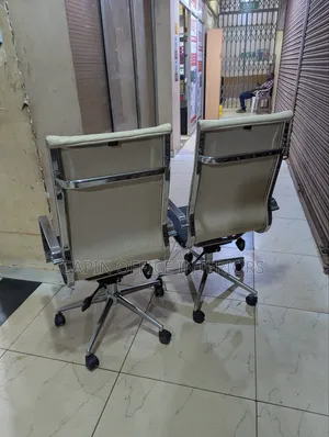 Refurbished Long Back Leather Made Chairs,. Price for One Piece