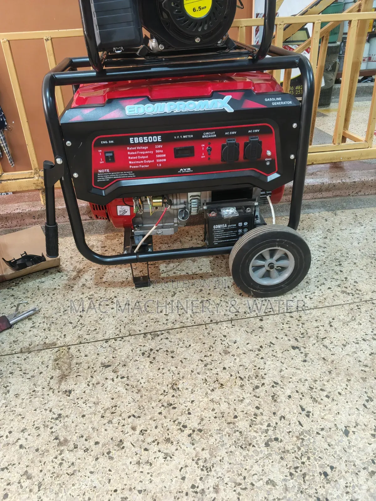 Edon Promax 5.5kw / 6.5kva Petrol Generator Press Button Start