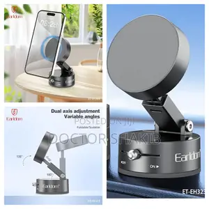 Earldom Foldable Magnetic Suction Car Phone Holder