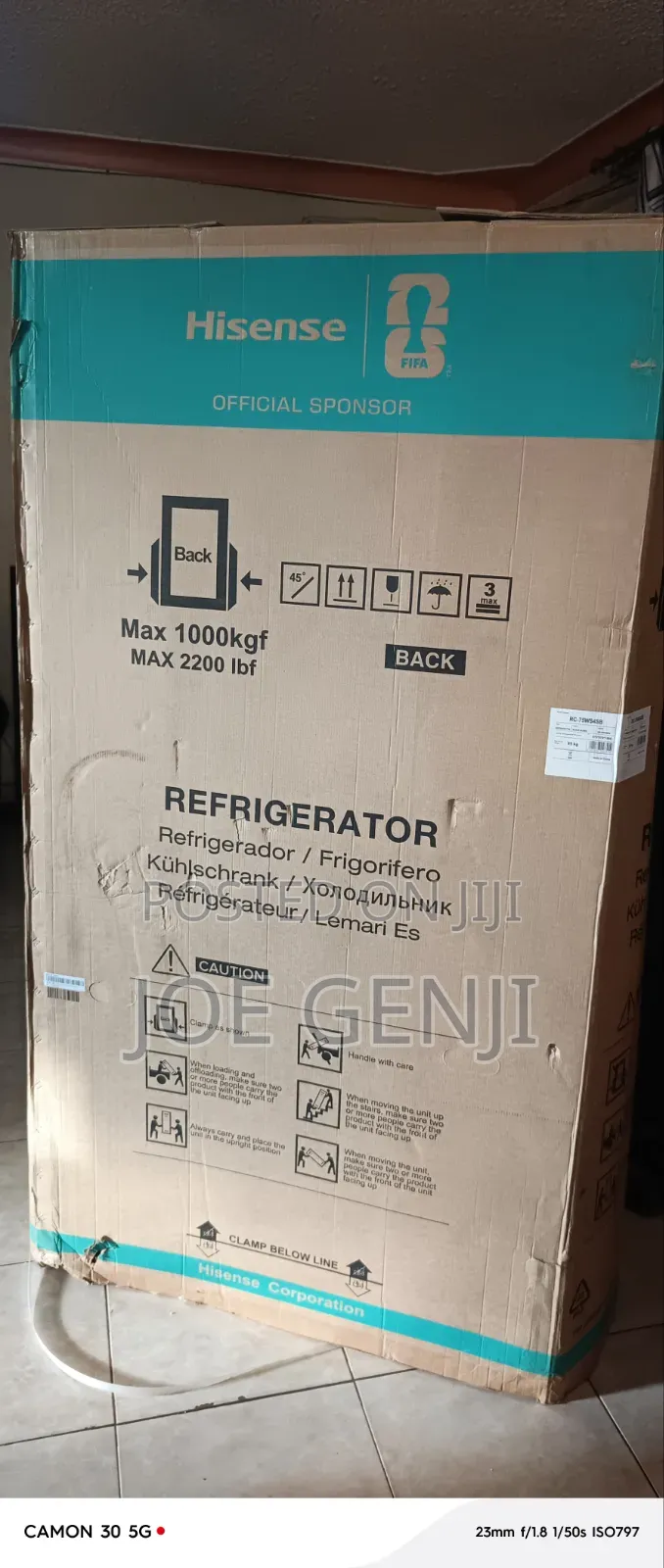 750 Litres Hisense Fridge