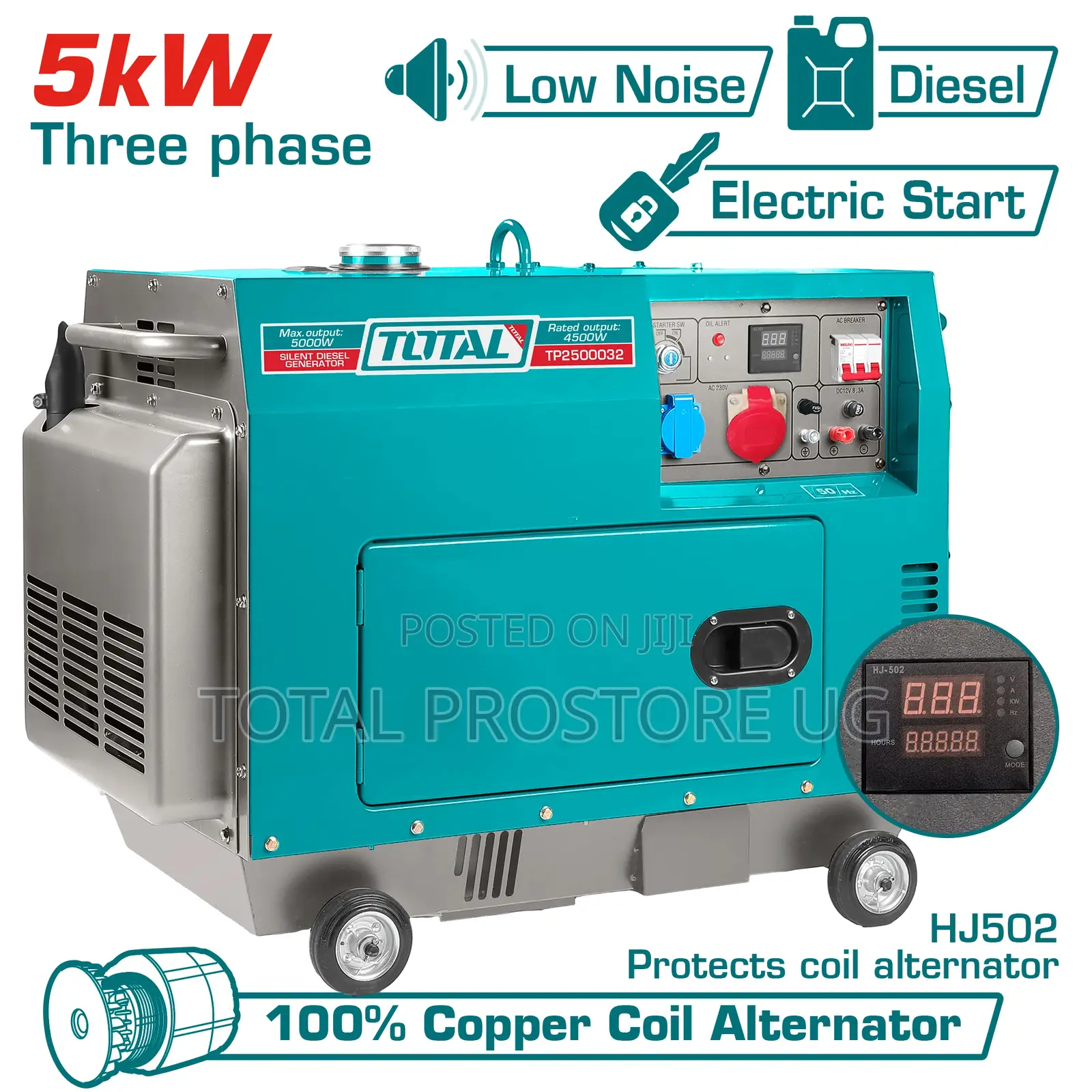 Silent Diesel Generator 5 Kw 3phase
