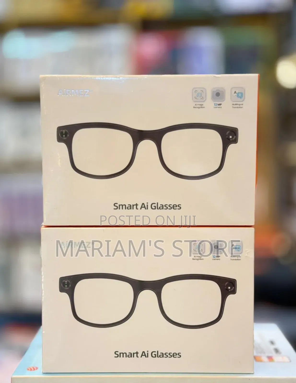Smart Ai Glasses With Built-in Cameras and Translation Capabilities.