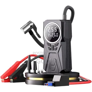 Multifunctional Portable Car Jump Starter With Built-in Air Compressor