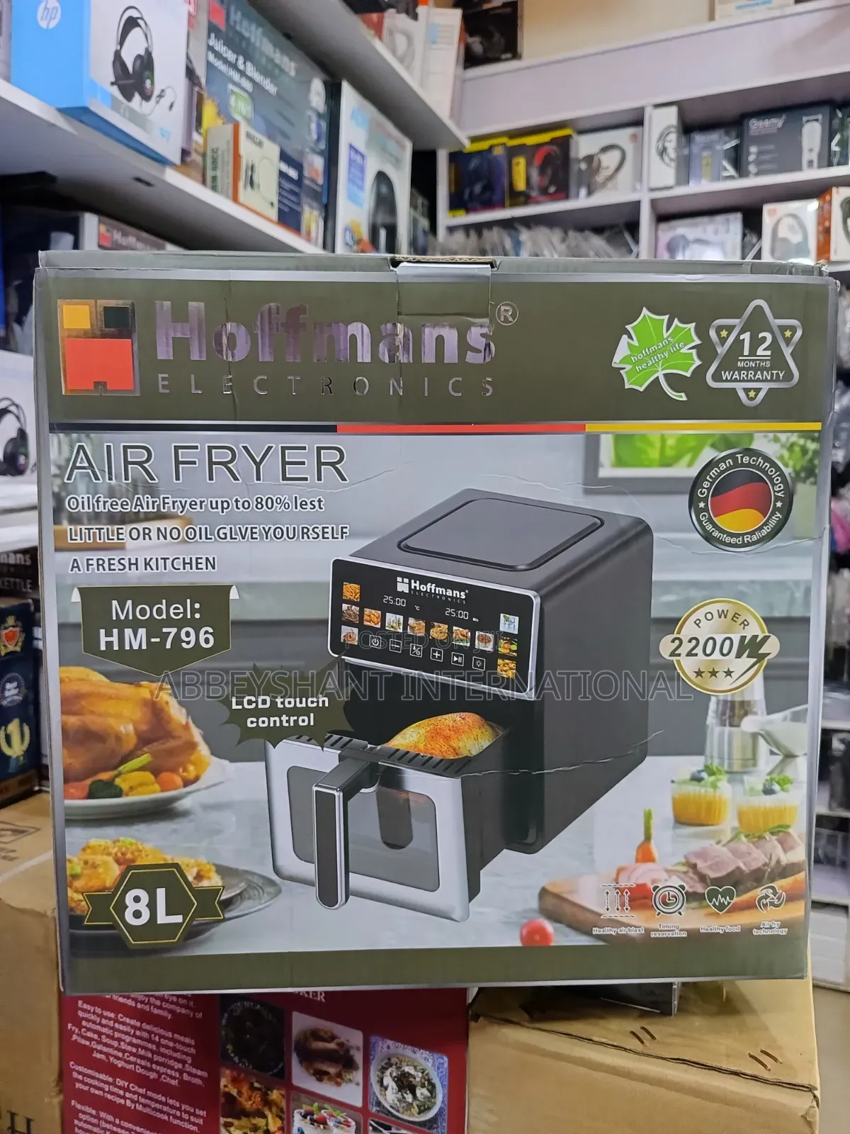 8l Air Fryer Hoffmans Electronics Hm-796 Air Fryer