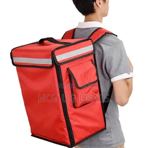Insulated Food Delivery Backpack With Reflective Safety Strip