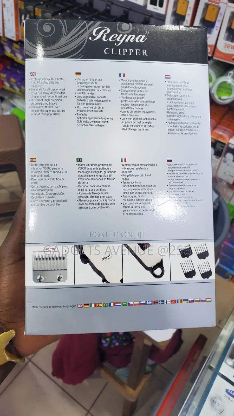 Professional Hair Clipper, Featuring a Digital Display and Ergonomic