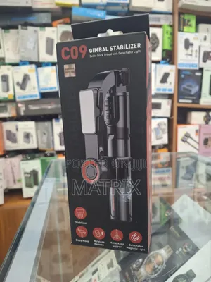 C09 Gimbal Stabilizer Selfie Stick Tripod With a Magnetic Light.