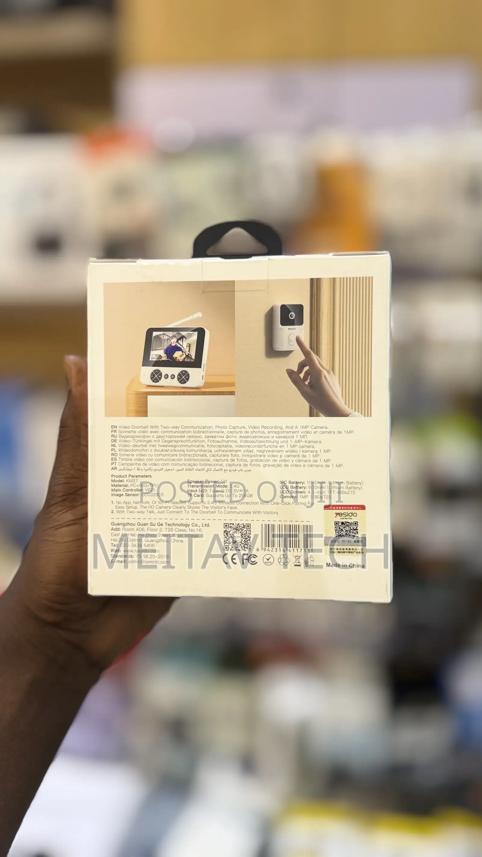 Doorbell With Wireless Video