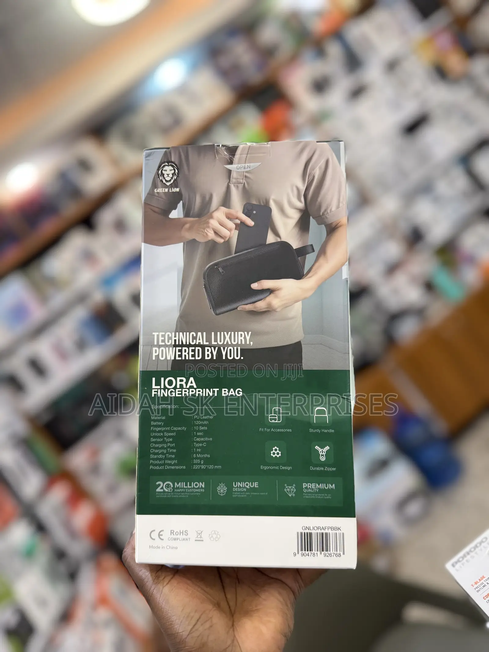 Green Lion Liora Fingerprint Bag
