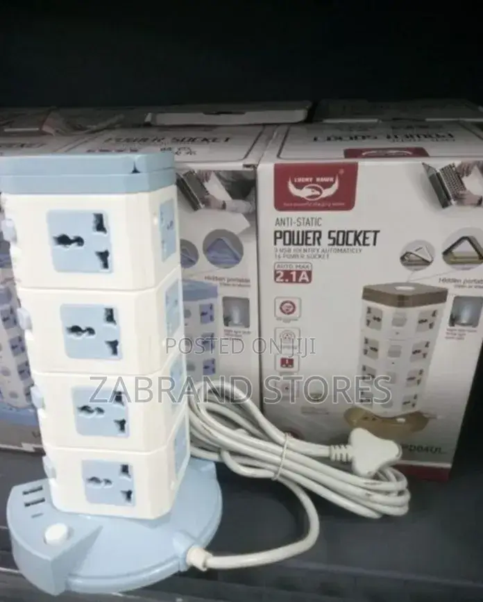 Lucky Hawk Vertical Tower Power Socket Extension.