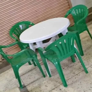 Homelis Dining Plastic Table and Chairs Plastic Table and Chairs