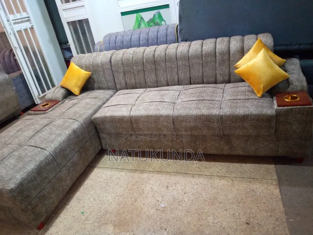 Brown Coach With Cushions