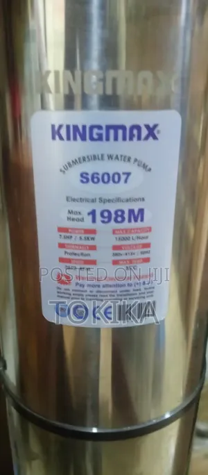 Kingmax Submersible Water Pump 198 Three Phase