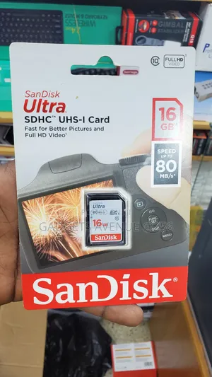 Sandisk Ultra SDHC Uhs-I 16gb Memory Card, Designed for Cameras