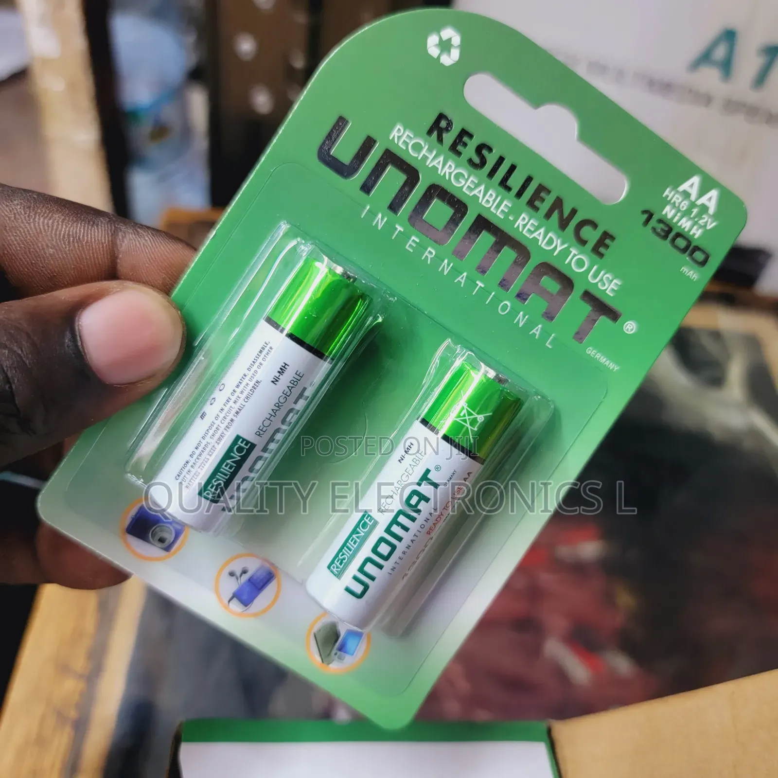 Unomat Aa 1.2v Rechargeable Batteries Germany Make