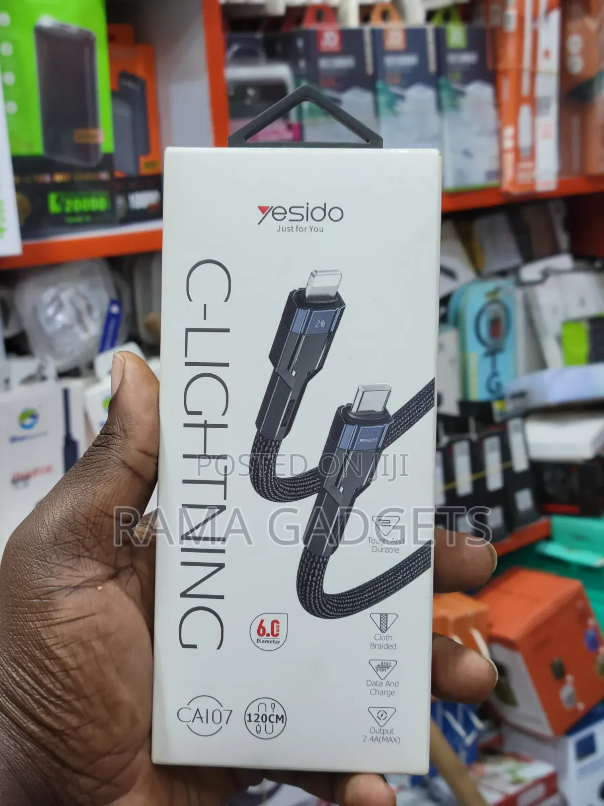 Yesido Ca107 Type-C to Lightning Data Cable
