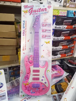 Battery Operated Musical Guitar For Kids (Red)