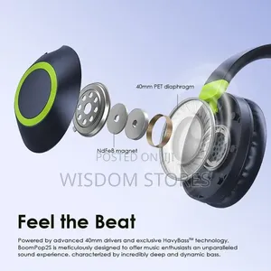 Oraimo Boompop2s Enc Over-Ear Wireless Headphones