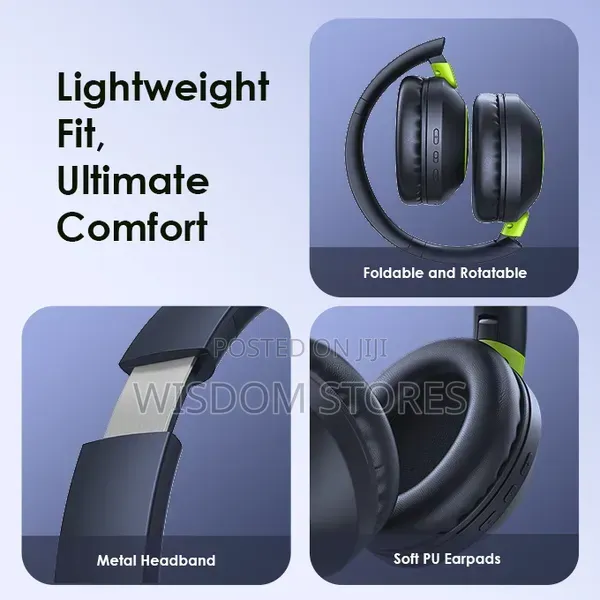 Oraimo Boompop2s Enc Over-Ear Wireless Headphones
