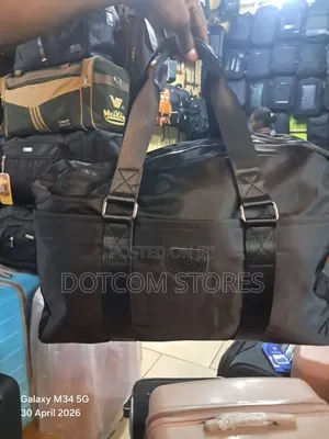 Black Polyester Duffel Bag
