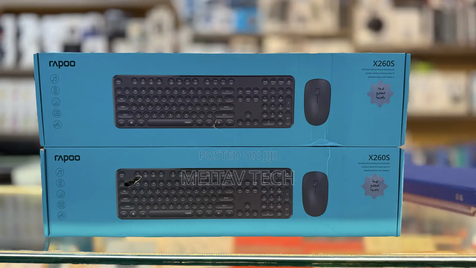 Rapoo X260s Wireless Optical Mouse Keyboard