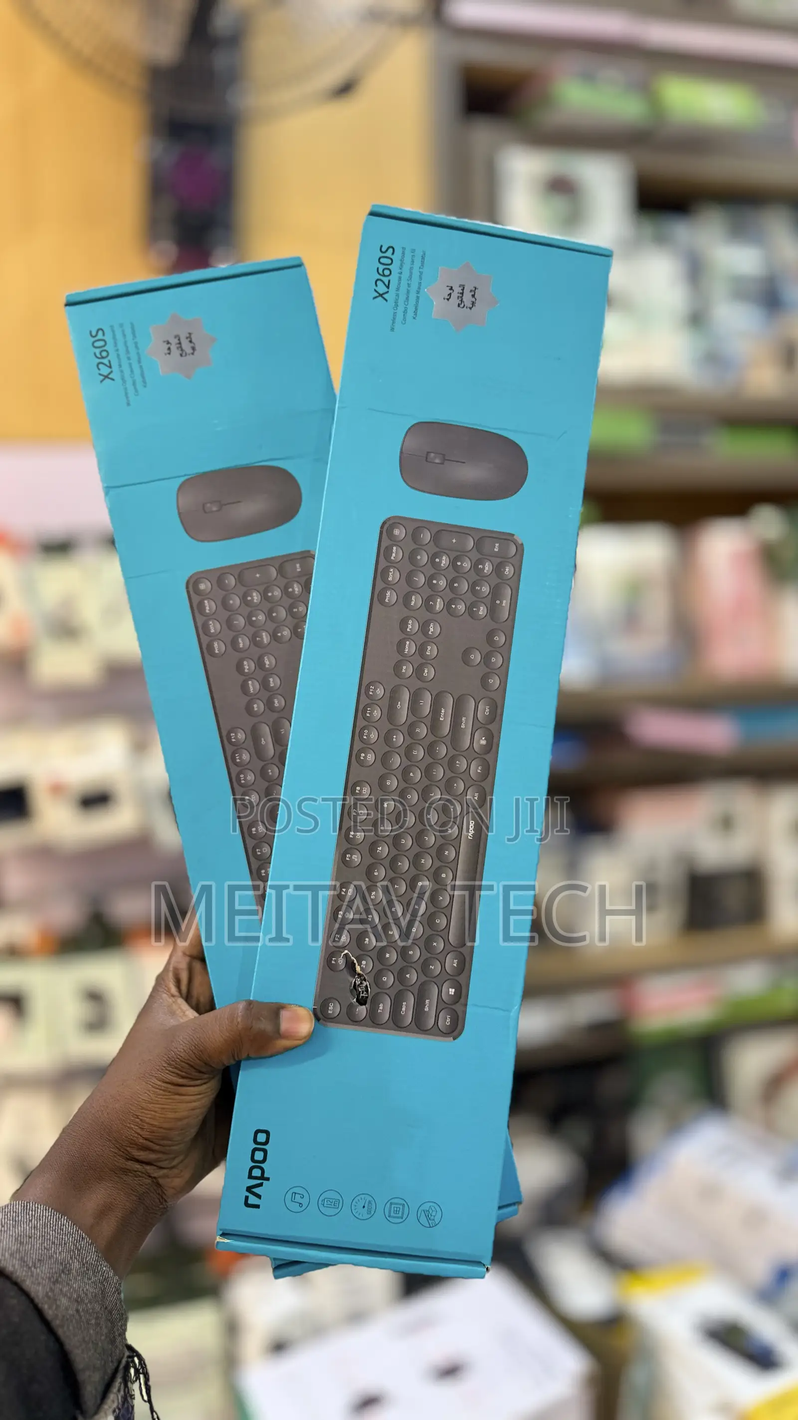 Rapoo X260s Wireless Optical Mouse Keyboard