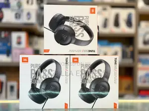 JBL Tune 500 Wired on-Ear JBL Pure Bass Sound, Ask Siri or Google