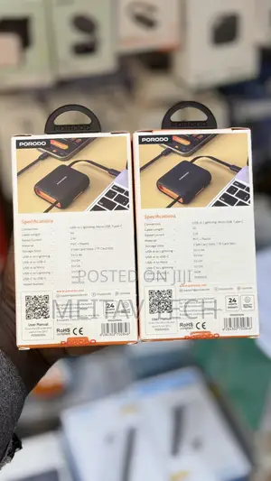 Porodo 6in1 Multifunctional Cable Kit