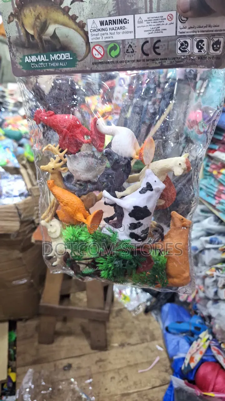 Set 6 PCS of Plastic Animal Figurines