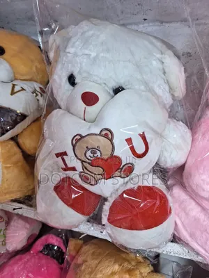 White Plush Teddy Bear Toy,
