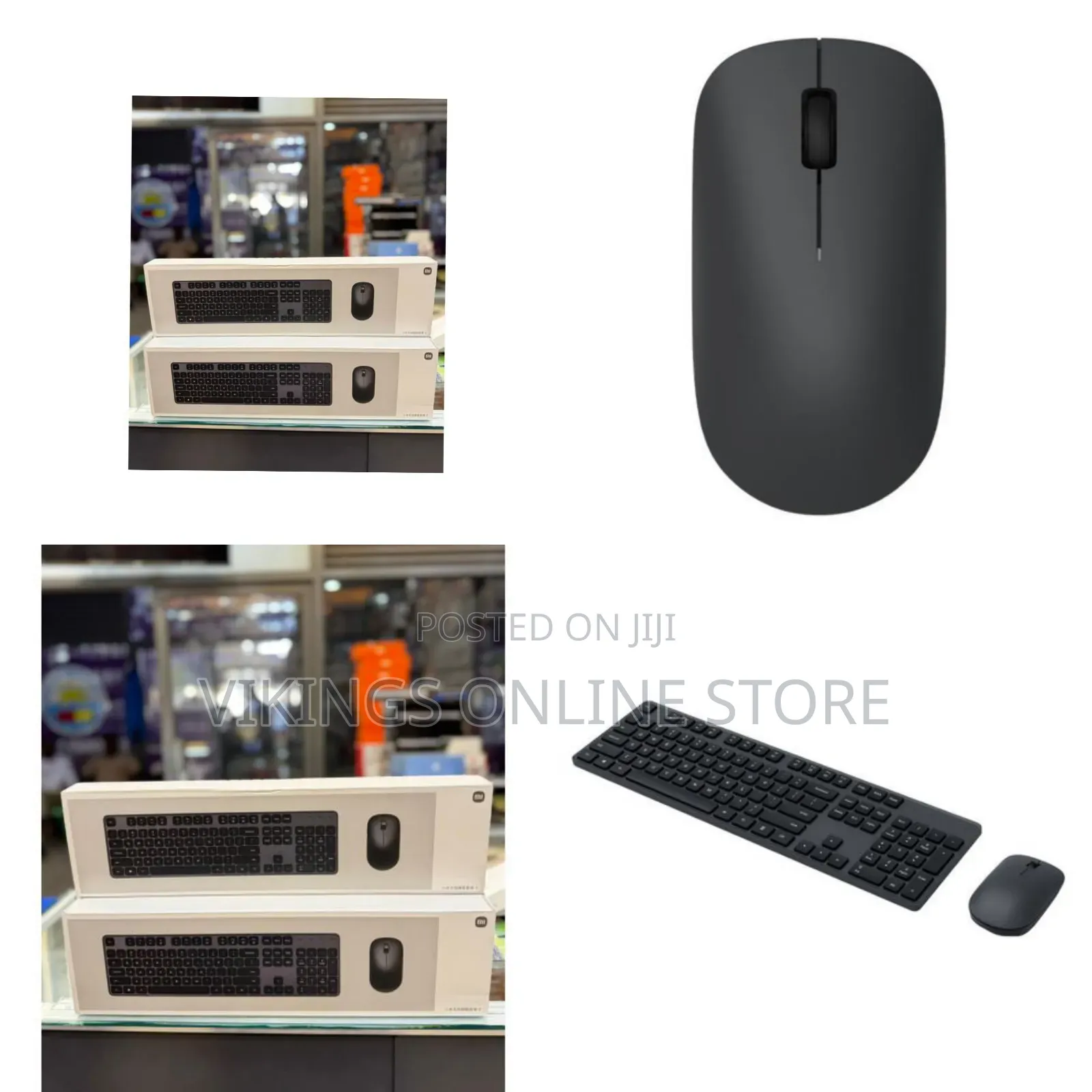 Sleek Wireless Keyboard and Mouse Combo - Multicolor