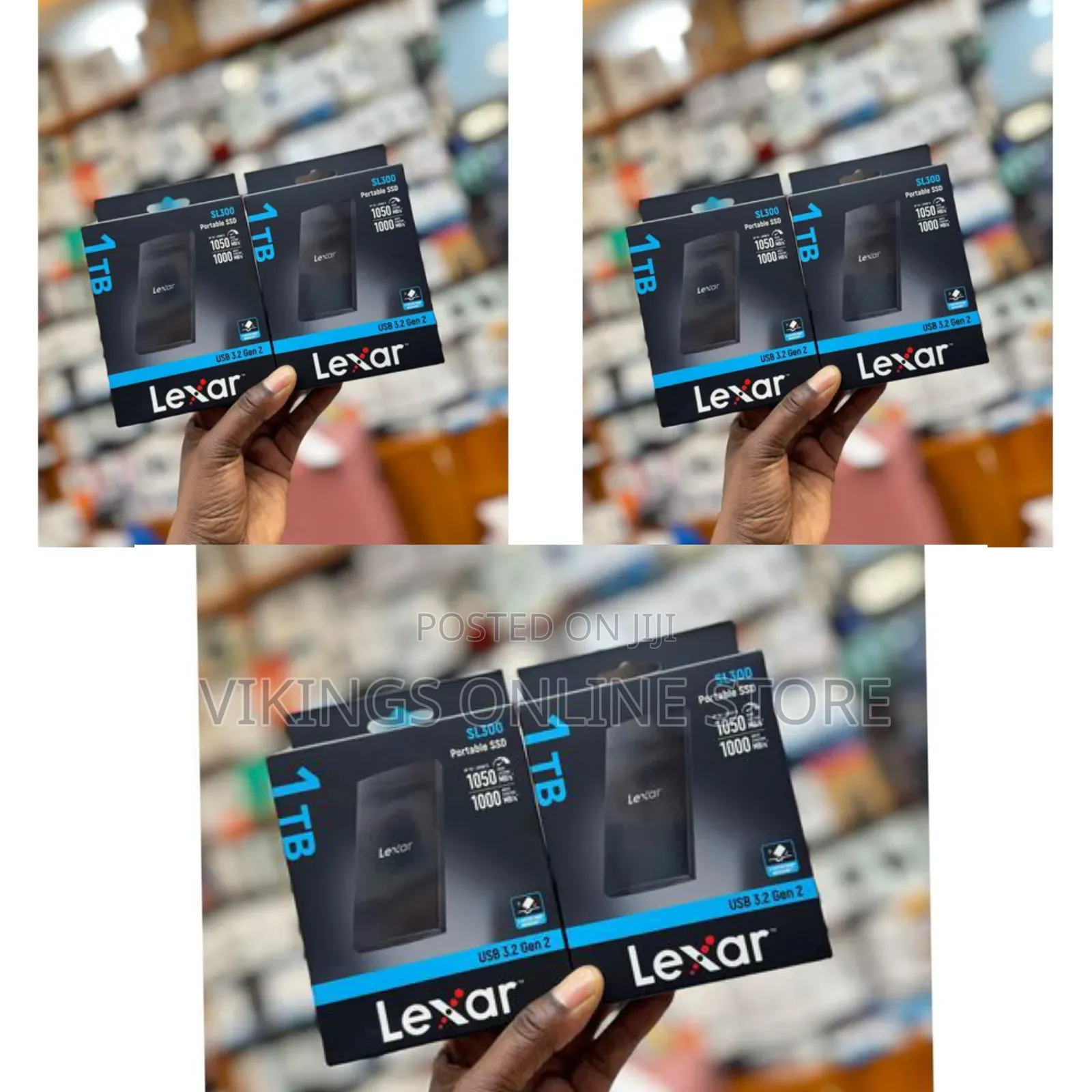 Lexar 1tb External Portable SSD - Multicolor
