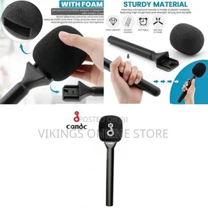 Professional Handheld Interview Microphone With Foam Windscreen