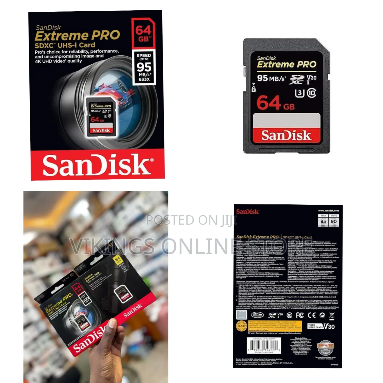 Extreme Pro 64gb Sd Card - Multicolor