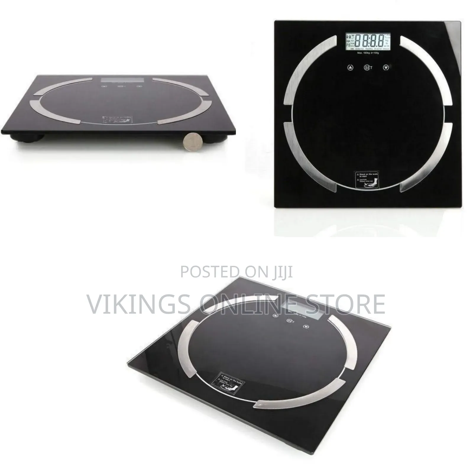 Digital Bathroom Scale With Body Fat Analyzer - Multicolor